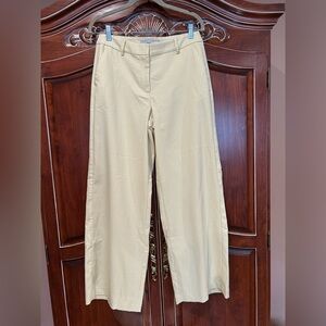 ICHI Yellow Gingham Wide Leg Pants